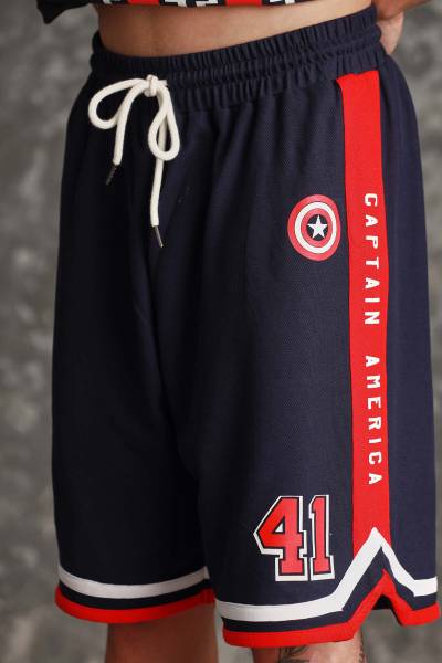 Bonkers Corner Self Design Men Blue Casual Shorts