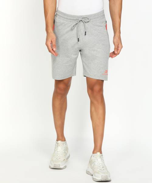 PETER ENGLAND Self Design Men Grey Sports Shorts