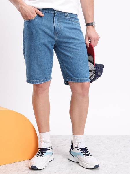 AEROPOSTALE Solid Men Blue Denim Shorts