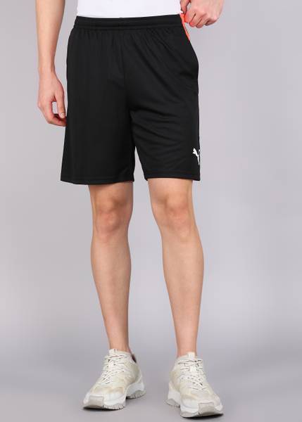 PUMA Solid Men Black Sports Shorts