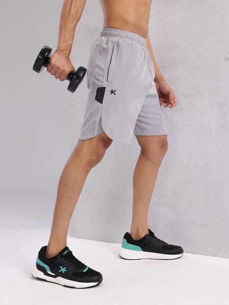 HRX by Hrithik Roshan Solid Men Grey Sports Shorts