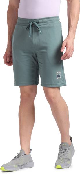 U.S. POLO ASSN. Solid Men Green Sports Shorts