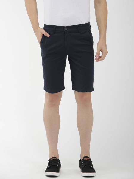 The Indian Garage Co. Solid Men Blue Casual Shorts