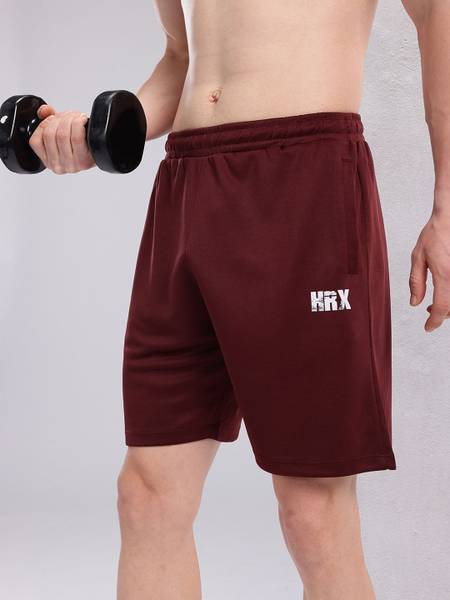HRX by Hrithik Roshan Solid Men Brown Sports Shorts
