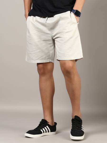 V-MART Solid Men Light Green Regular Shorts