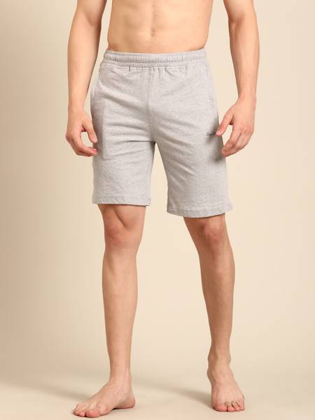 Pepe Jeans Self Design Men Grey Sports Shorts