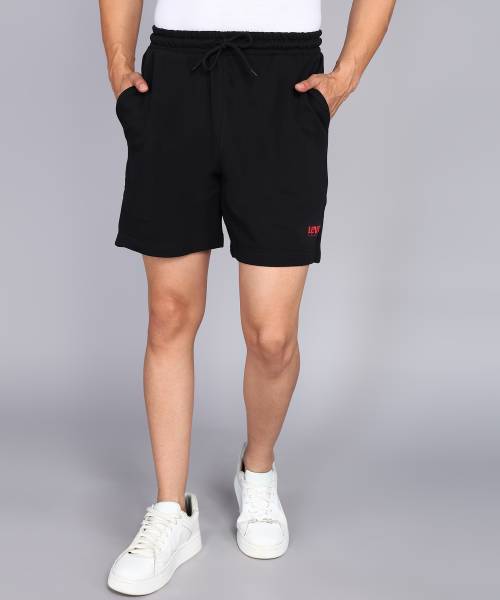 LEVI'S Solid Men Black Casual Shorts