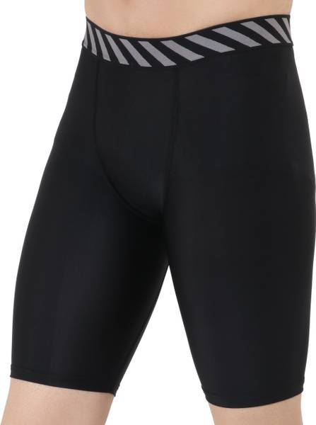 never lose Solid Men Black Swim Shorts