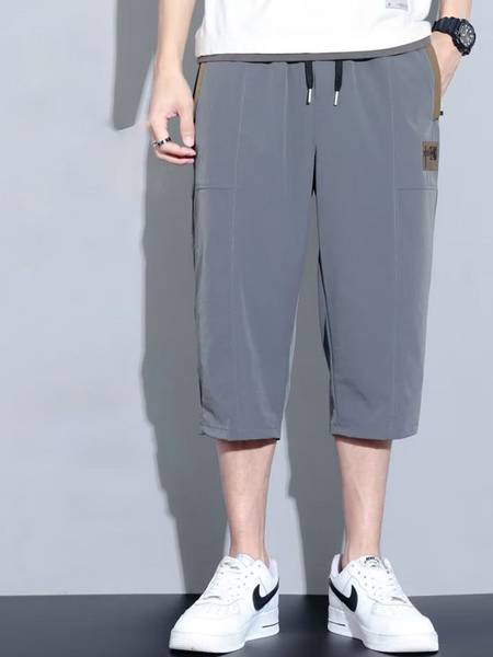 HERE&NOW Solid Men Grey Regular Shorts