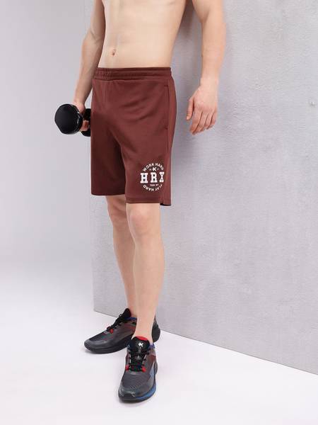 HRX by Hrithik Roshan Solid Men Brown Sports Shorts
