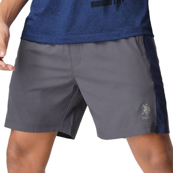U.S. POLO ASSN. Solid Men Grey Basic Shorts
