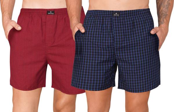 String Checkered Men Multicolor Boxer Shorts