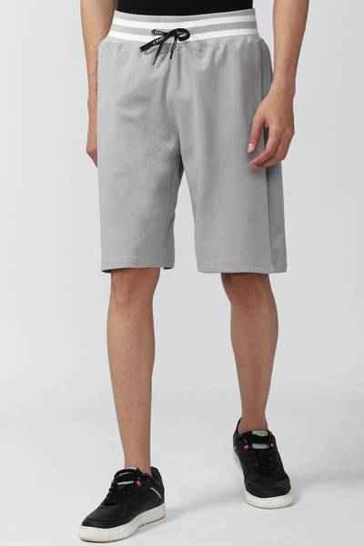 FOREVER 21 Solid Men Grey Basic Shorts
