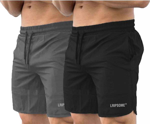 Lripsome Printed Men Black, Grey Boxer Shorts