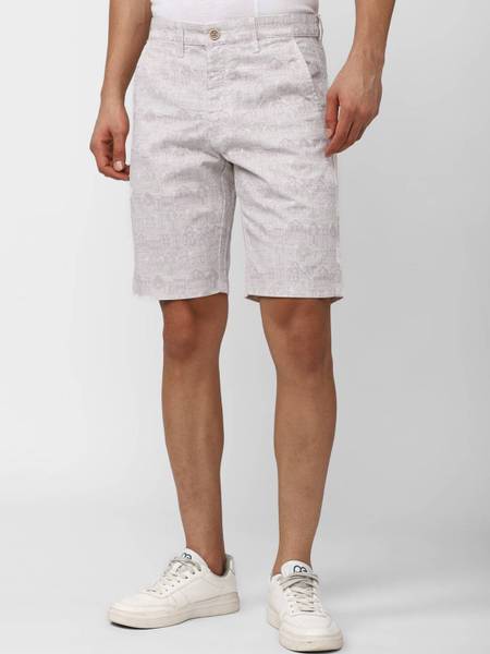 PETER ENGLAND Printed Men Pink Regular Shorts
