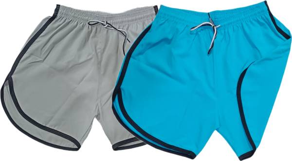 mokshii Solid Men Grey, Blue Hotpants, Night Shorts