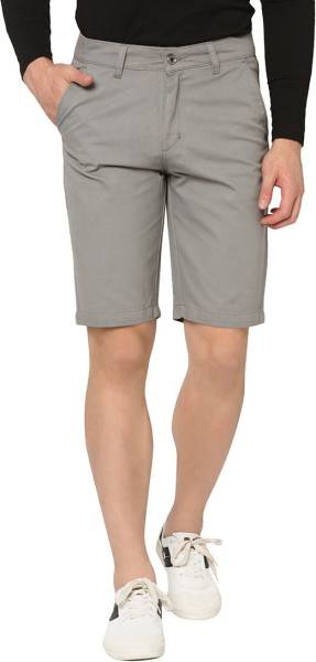 STUDIO NEXX Solid Men Grey Chino Shorts