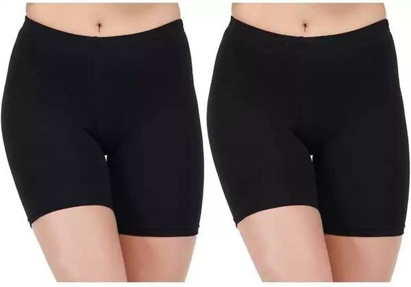 HouseOfCommon Solid Women Multicolor Cycling Shorts