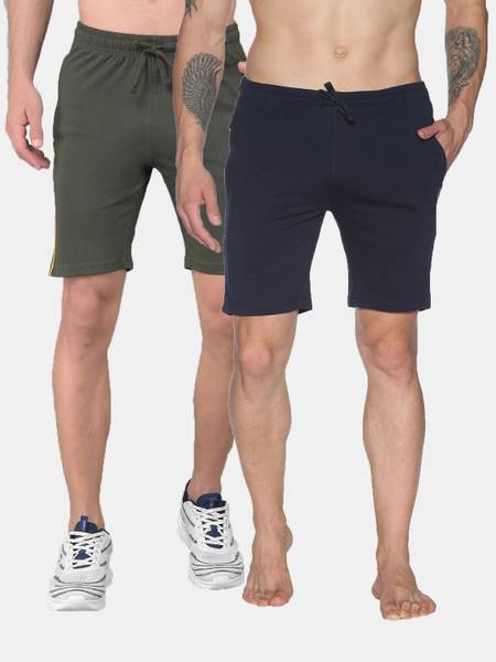 Dollar Solid Men Multicolor Regular Shorts