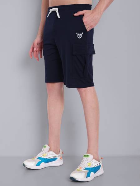 Go Devil Solid Men Dark Blue Boxer Shorts