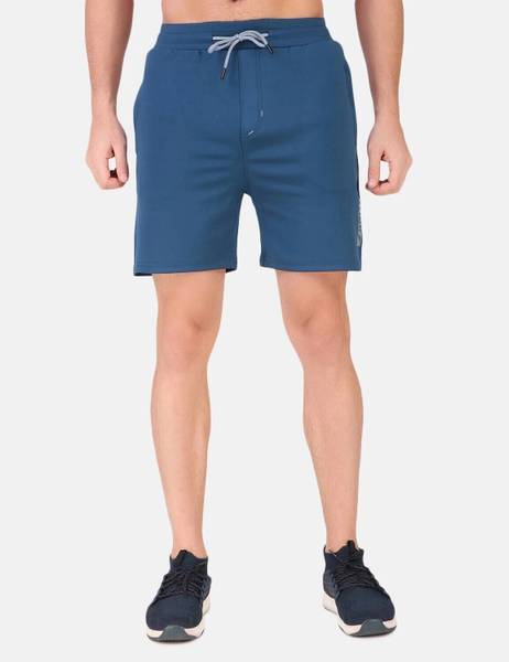 Fitinc Solid Men Dark Blue Sports Shorts, Regular Shorts, Running Shorts, Gym Shorts, Cycling Shorts