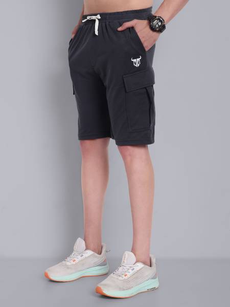 Go Devil Solid Men Black Boxer Shorts