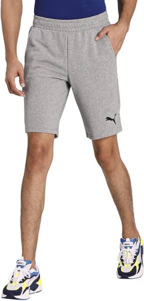 PUMA Solid Men Grey Regular Shorts