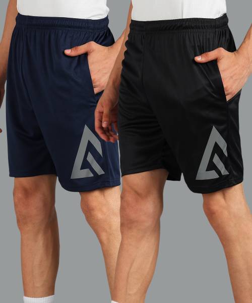 Adrenex Solid Men Multicolor Running Shorts