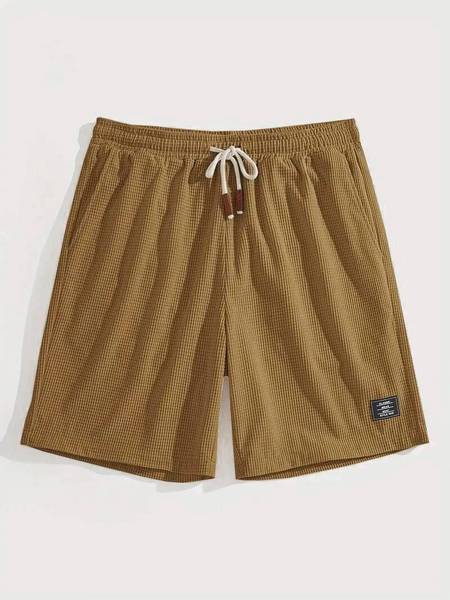 sti Solid Men Khaki Regular Shorts