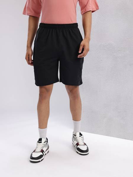 HRX by Hrithik Roshan Solid Men Black Regular Shorts