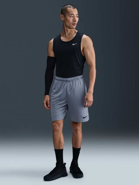 NIKE Solid Men Grey Sports Shorts