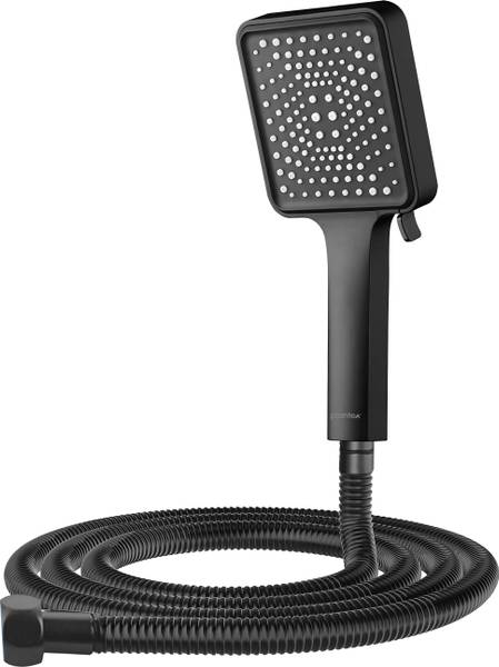 Plantex Plastic Square Hand Shower for Bathroom/Hand Shower with Hose Pipe for Home Shower Head