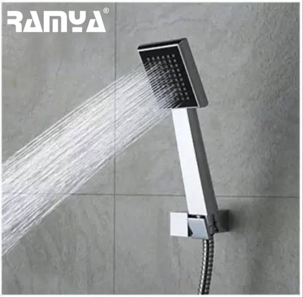 Ramya Square Hand Shower Set With Shower Tube 1.5 Meter Shower Head Shower Head