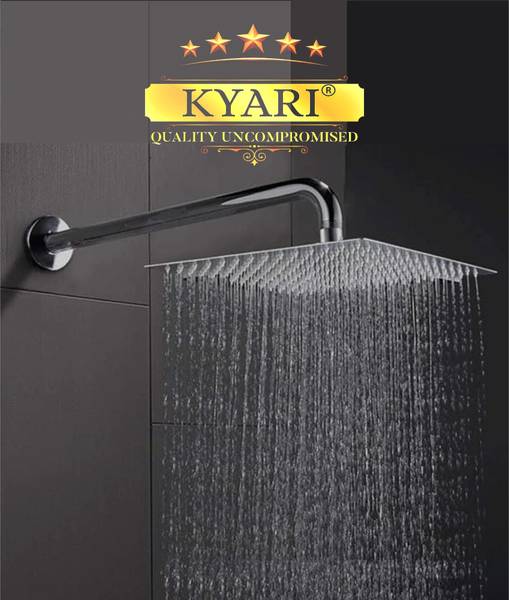 Kyari - 12 X 12 Ultra Slim EXTRA HEAVY Shower Complete set with 24inch Shower Arm S643 Shower Head