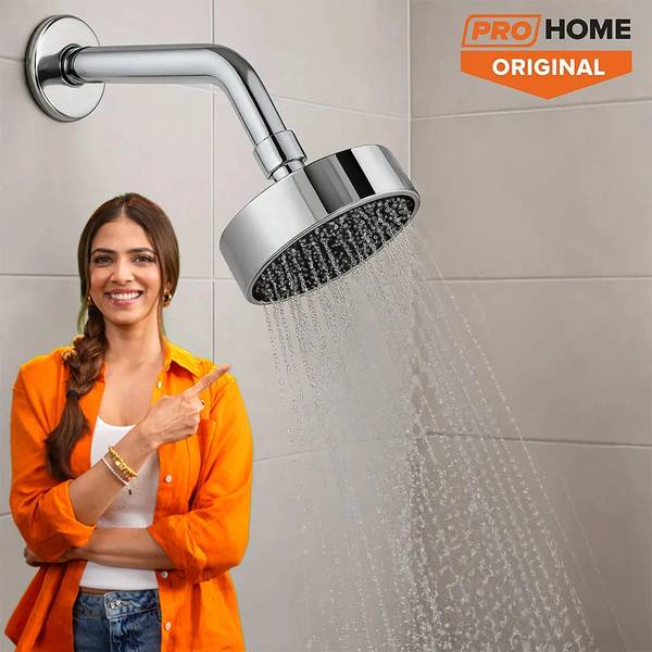 ProHome Round Shower Head for Bathroom- Easy & Comfortable Bathing Experience (4inch) Shower Head
