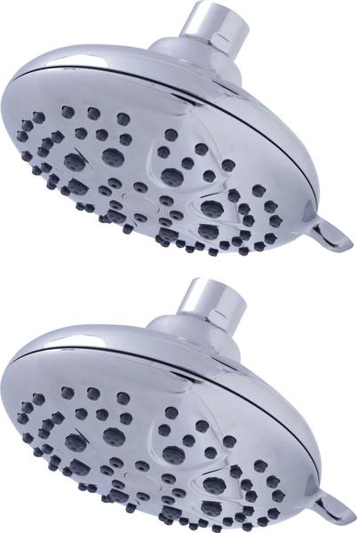 SAMANEA MS-5F125-2 Mist Shower Head with 6 spray functions (pack of 2, chrome) Shower Head