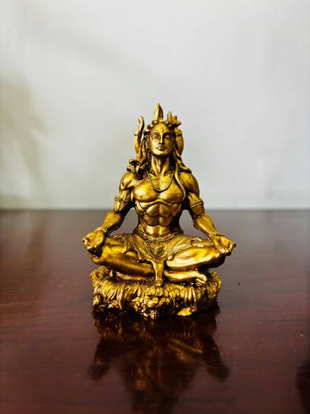 Adordecor Divine Shiva Idol for Car Dashboard - Invoke Serenity and Protection Decorative Showpiece - 9 cm