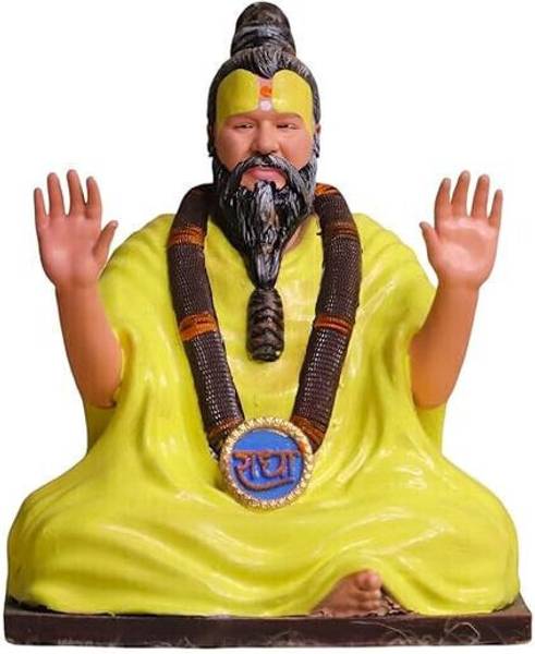 SKOMFIT Itra/Premanand Ji Maharaj Idol/Murti Handcrafted/Free Itra Decorative Showpiece - 17 cm