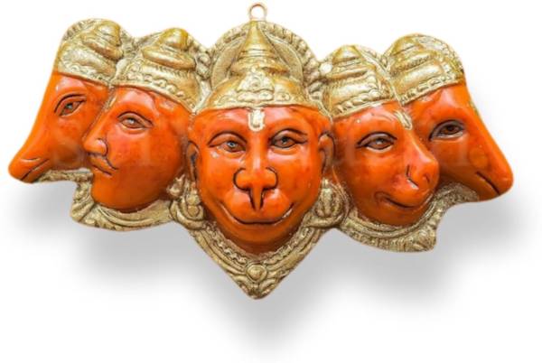 Mistletoe Panchmukhi Hanuman wall & door hanging for entrance Decorative Showpiece - 10 cm