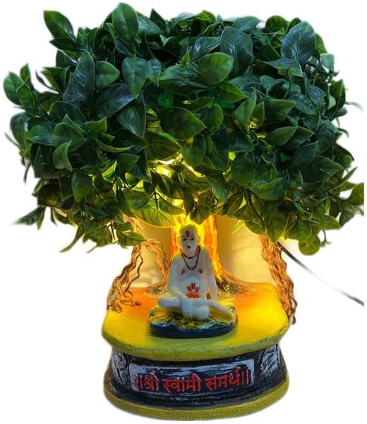Tagon Shree Swami Samarth Murti with Tree & Lights Spiritual Idol Decorative Showpiece - 48 cm