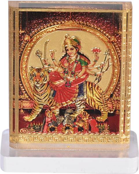 Laps of Luxury Durga Mata Prism Design Idol Decorative Showpiece - 6 cm