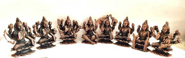 Copper Asthlakshmi Idol Copper Asthlakshmi Maa Idol-505gms Decorative Showpiece - 4.5 cm