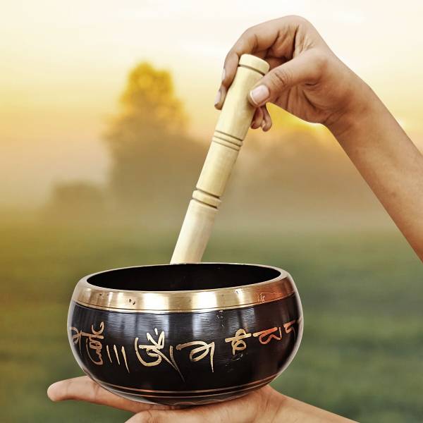 Shubhanjali Tibetan Singing Bowl Mallet Stick for Meditation Positivity Relaxation 5.5 Inch Decorative Showpiece - 8 cm