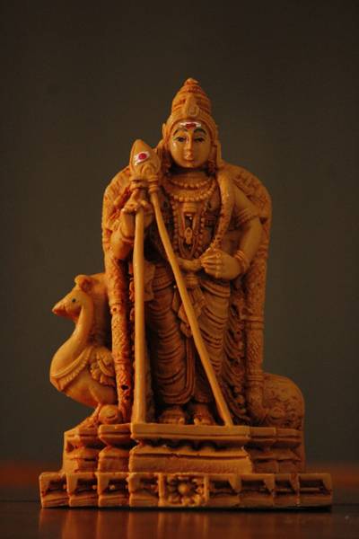 ASTRAMART MURUGAN WOODEN FINISH STATUE-RELIGIOUS IDOL Decorative Showpiece - 14 cm