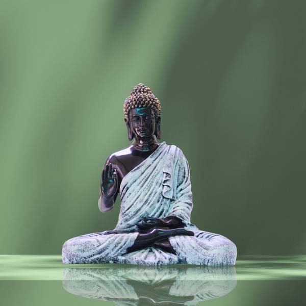 Flipkart SmartBuy Resin 14 Inch Meditating Buddha Statue Home Dcor Showpiece Marriage Gift items Decorative Showpiece - 36 cm