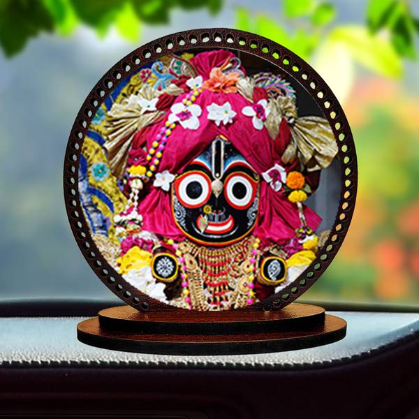 GiftzLane Lord Jagannath Ji Idol for car Dashboard & Home Decorative Showpiece - 3 cm