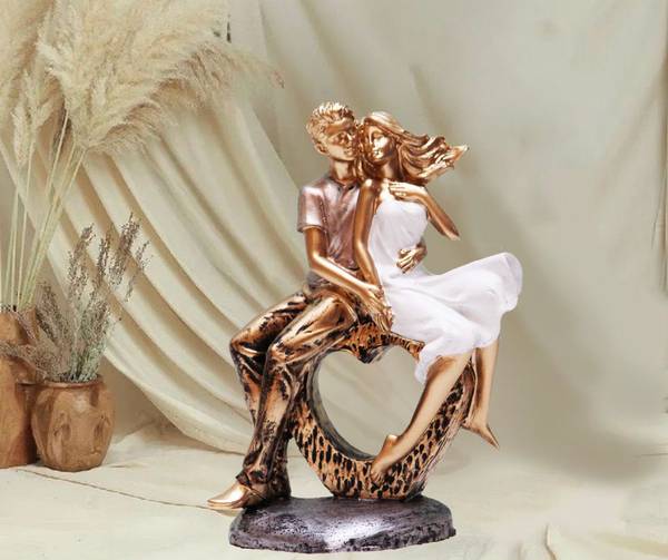 BECKON VENTURE Valentine Romentic Love Couple Statue for home