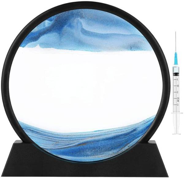 Scilla 3D Natural Landscape Motion Display Moving Sand Art Decorative Showpiece - 1.5 cm