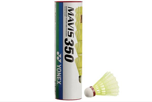 YONEX Mavis 350 Nylon Shuttle  - Yellow, Red