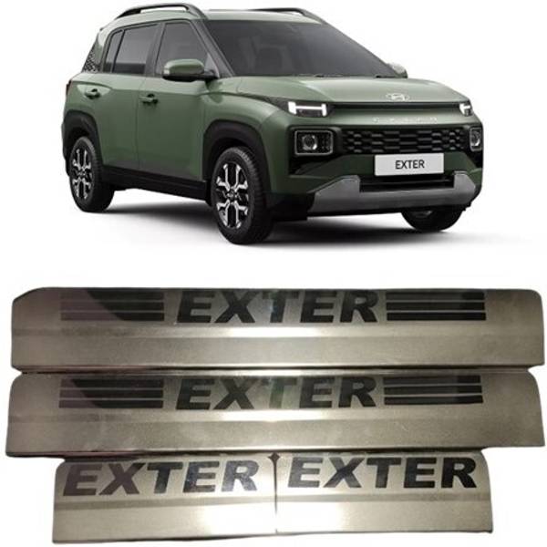 INDMOTIVE HYUNDAI EXTER CAR FOOT STEP /SILL PLATE /SCUFF PLATE /FOOT PATTI Door Sill Plate